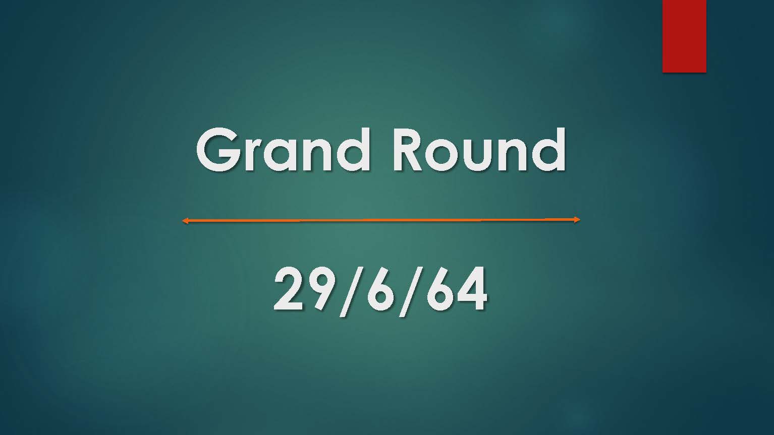 Interesting Case Grand Round ครั้งที่ 2/2564