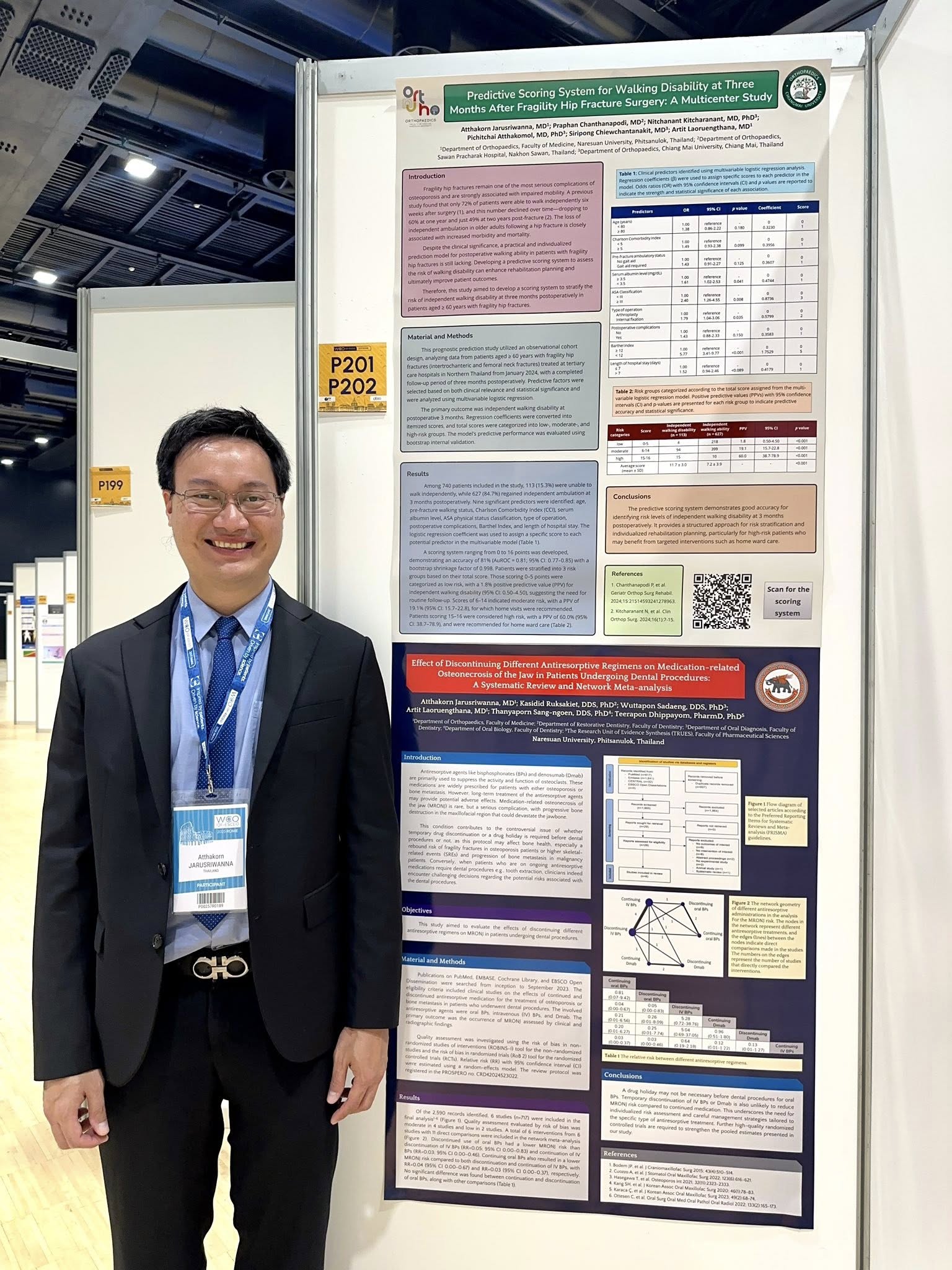 รศ. นพ.อรรถกร จารุศรีวรรณา นำเสนอผลงานวิจัยในงานประชุม WCO-IOF-ESCEO 2025