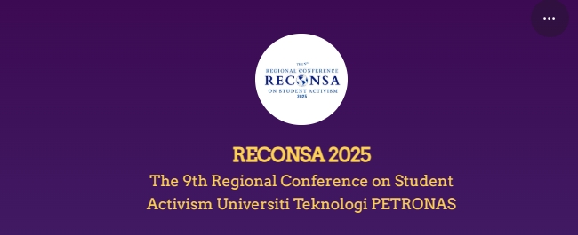 ประชาสัมพันธ์ประชุม The 9th Regional Conference on Student Activism (RECONSA) 2025