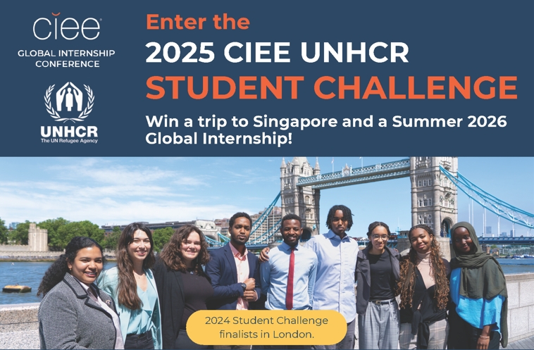 ประชาสัมพันธ์การแข่งขัน 2025 CIEE UNHCR Student Challenge