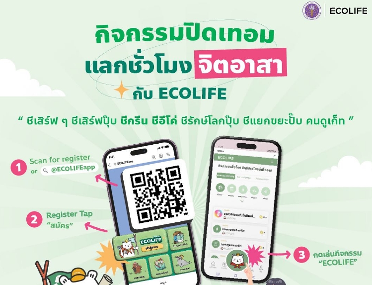 ประชาสัมพันธ์โครงการ  "ECOLIFE in U"