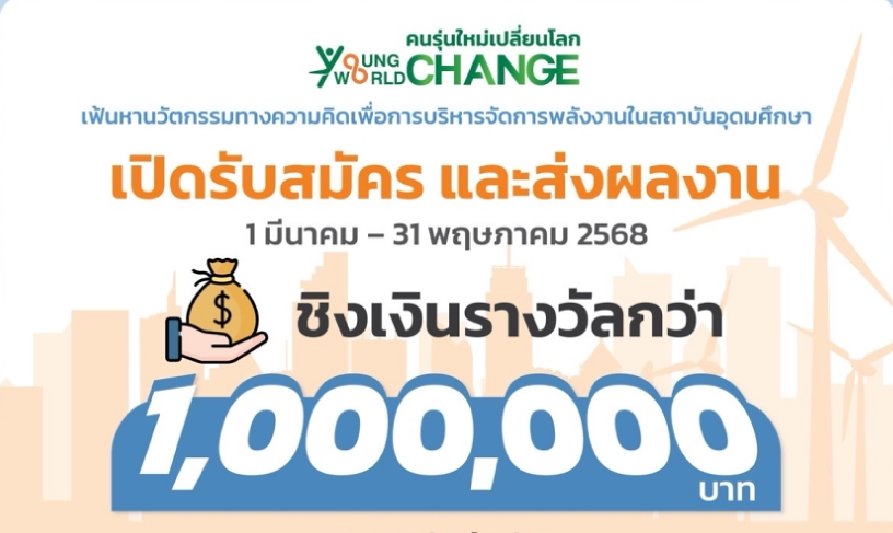 ประชาสัมพันธ์ประกวดแนวคิด "Young Change World Change : คนรุ่นใหม่เปลี่ยนโลก"