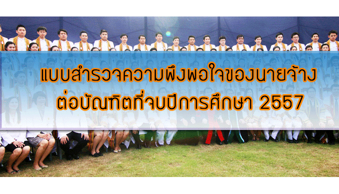 แบบสำรวจความพึงพอใจของนายจ้าง